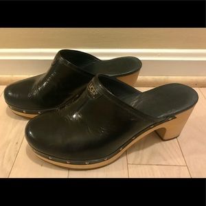 black UGG clogs, size 8
